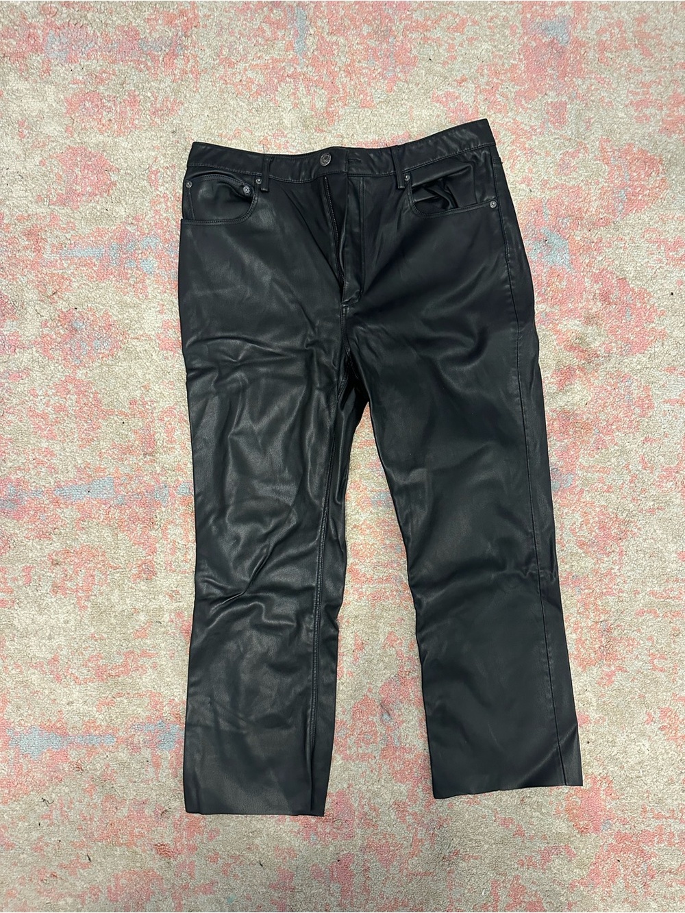 Classic Black Leather Pants